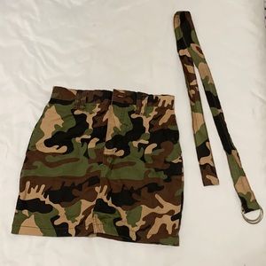 Camouflage Mini Skirt